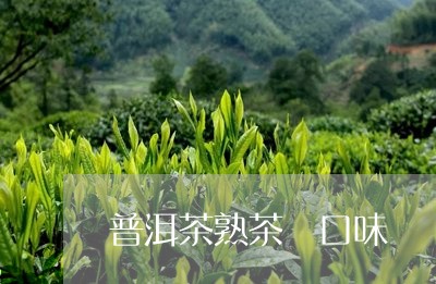 普洱茶熟茶 口味/2023041240826